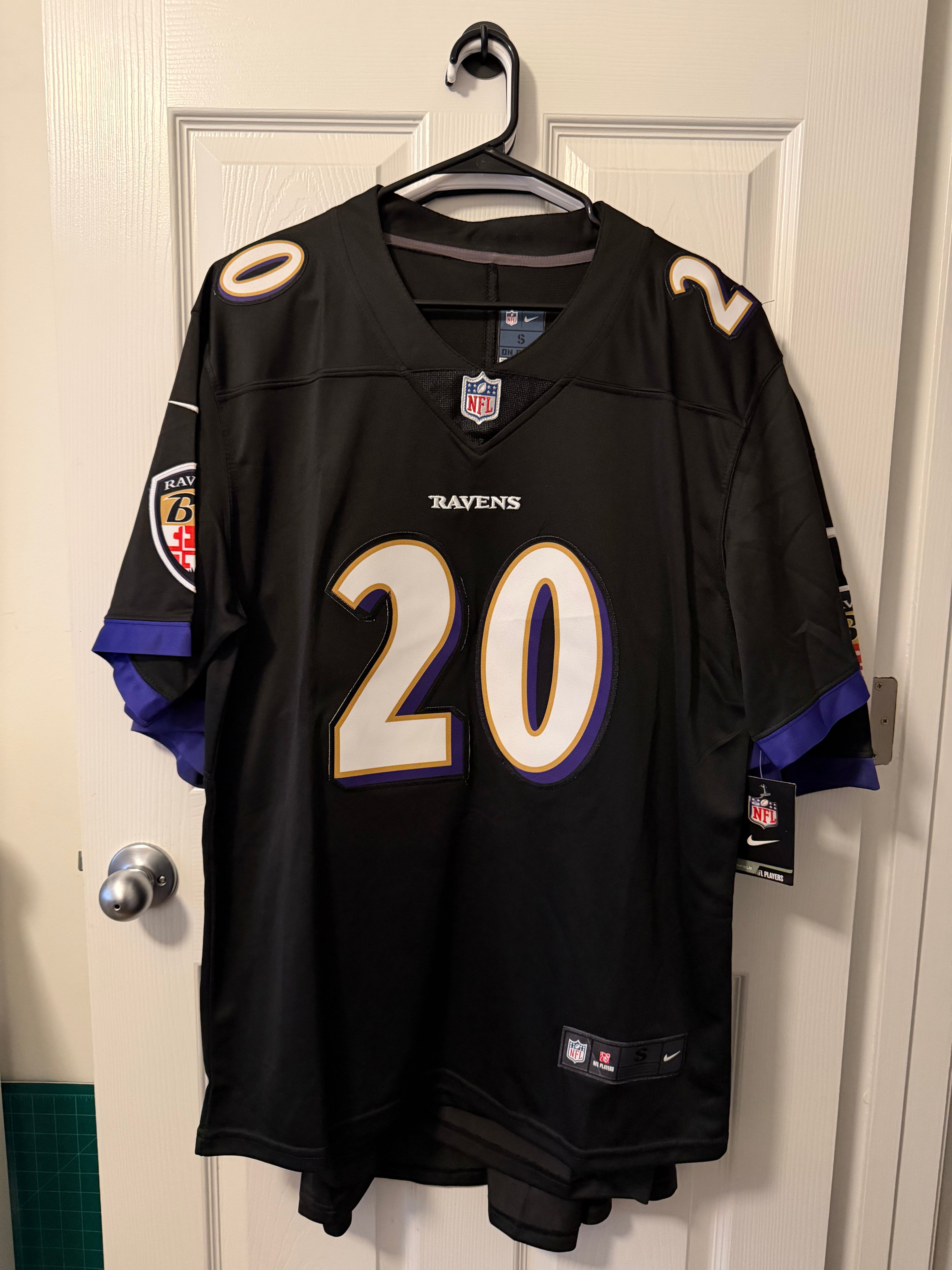 Vintage Baltimore Raven #20 Ed Reed (Stitched/Adult) Jersey