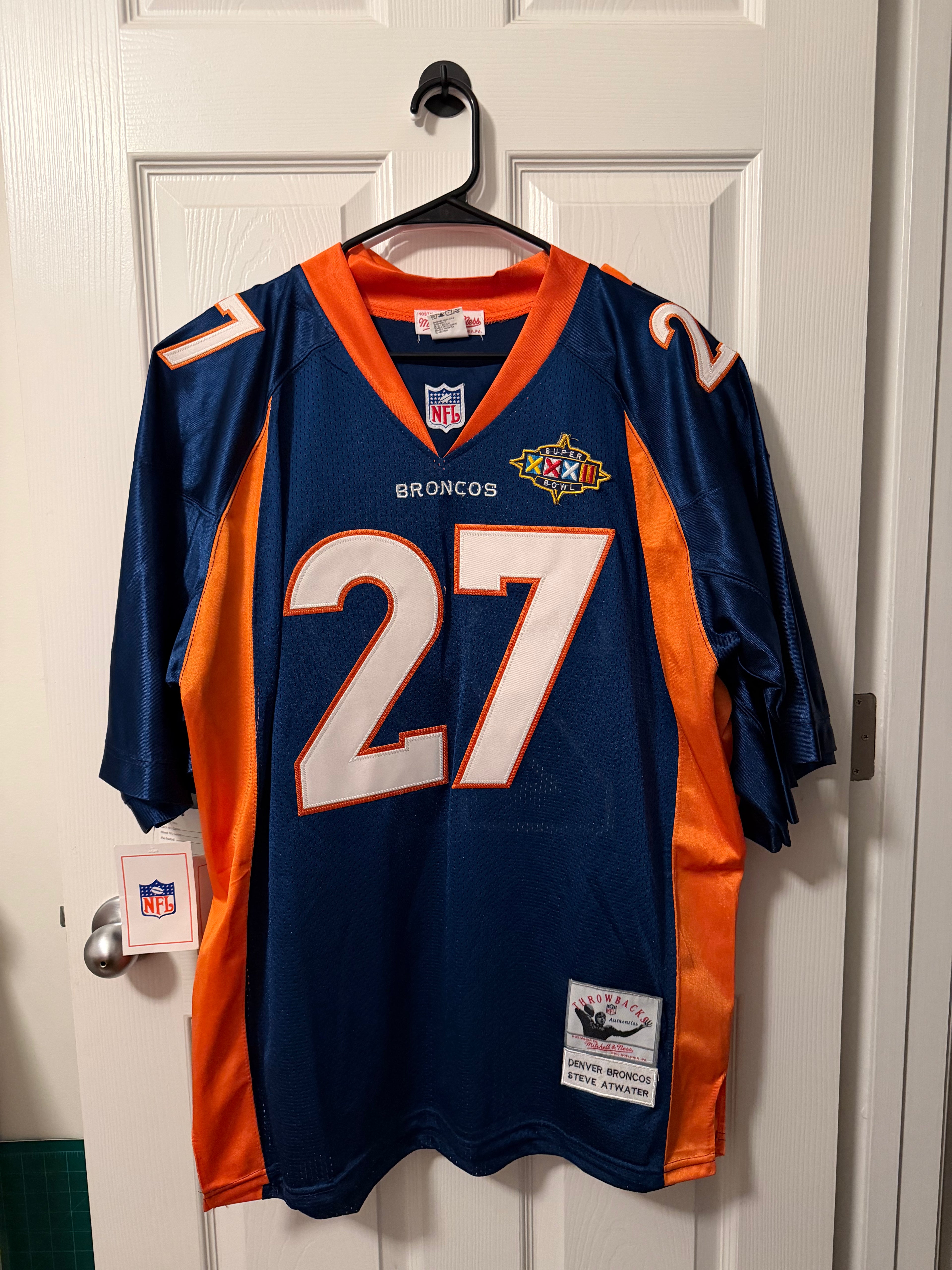 Vintage Denver Broncos #27 Steve Atwater (Stitched/Adult) Jersey