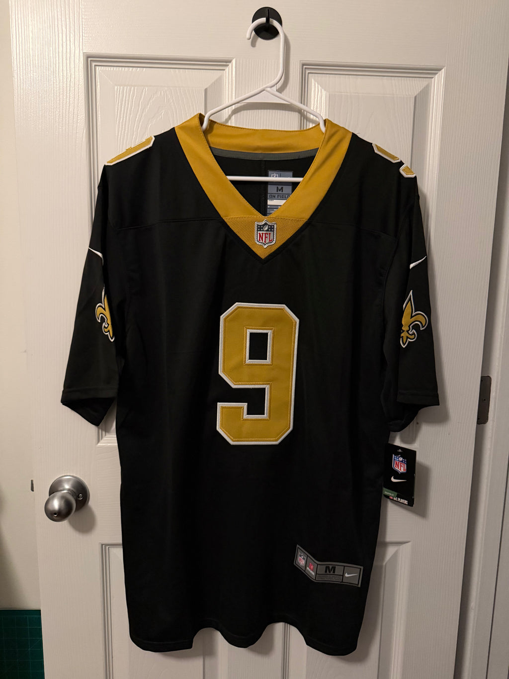 Vintage New Orleans Saints #9 Drew Brees (Stitched/Adult Medium) Jersey