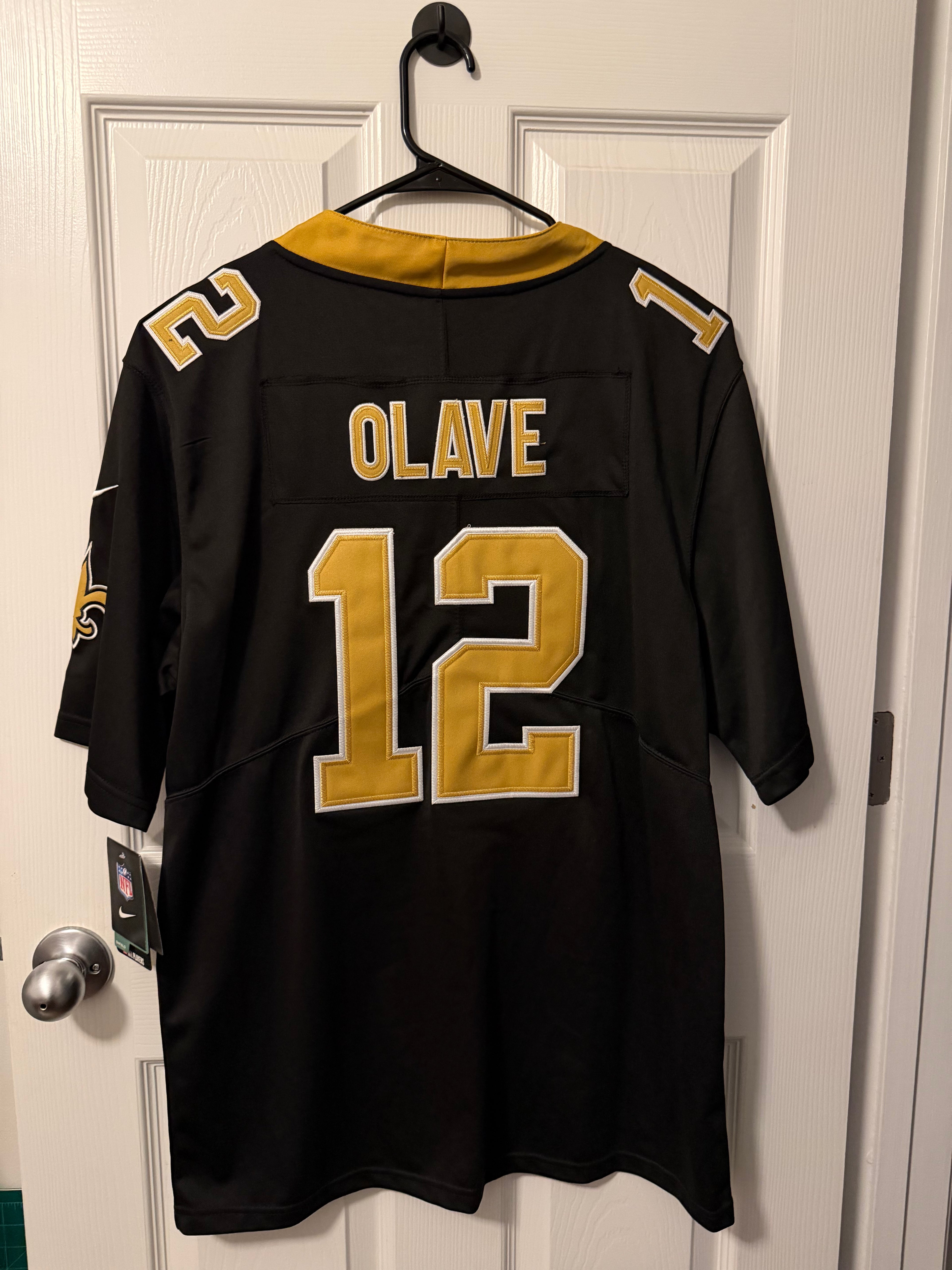 New Orleans Saints #12Chris Olave (Stitched/Adult Medium) Jersey