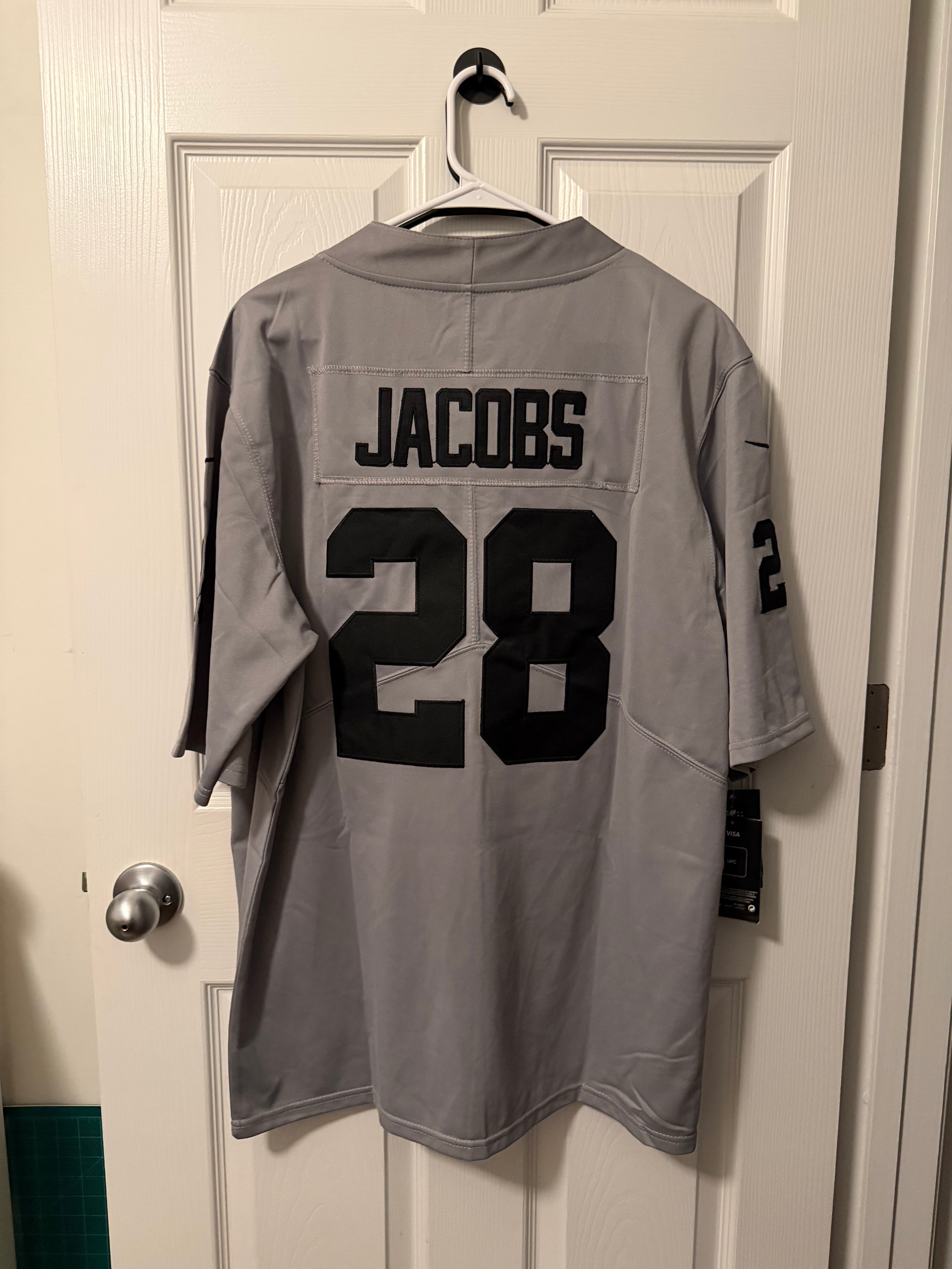 Vintage Raiders #28 Josh Jacobs (Stitched/Adult) Jersey