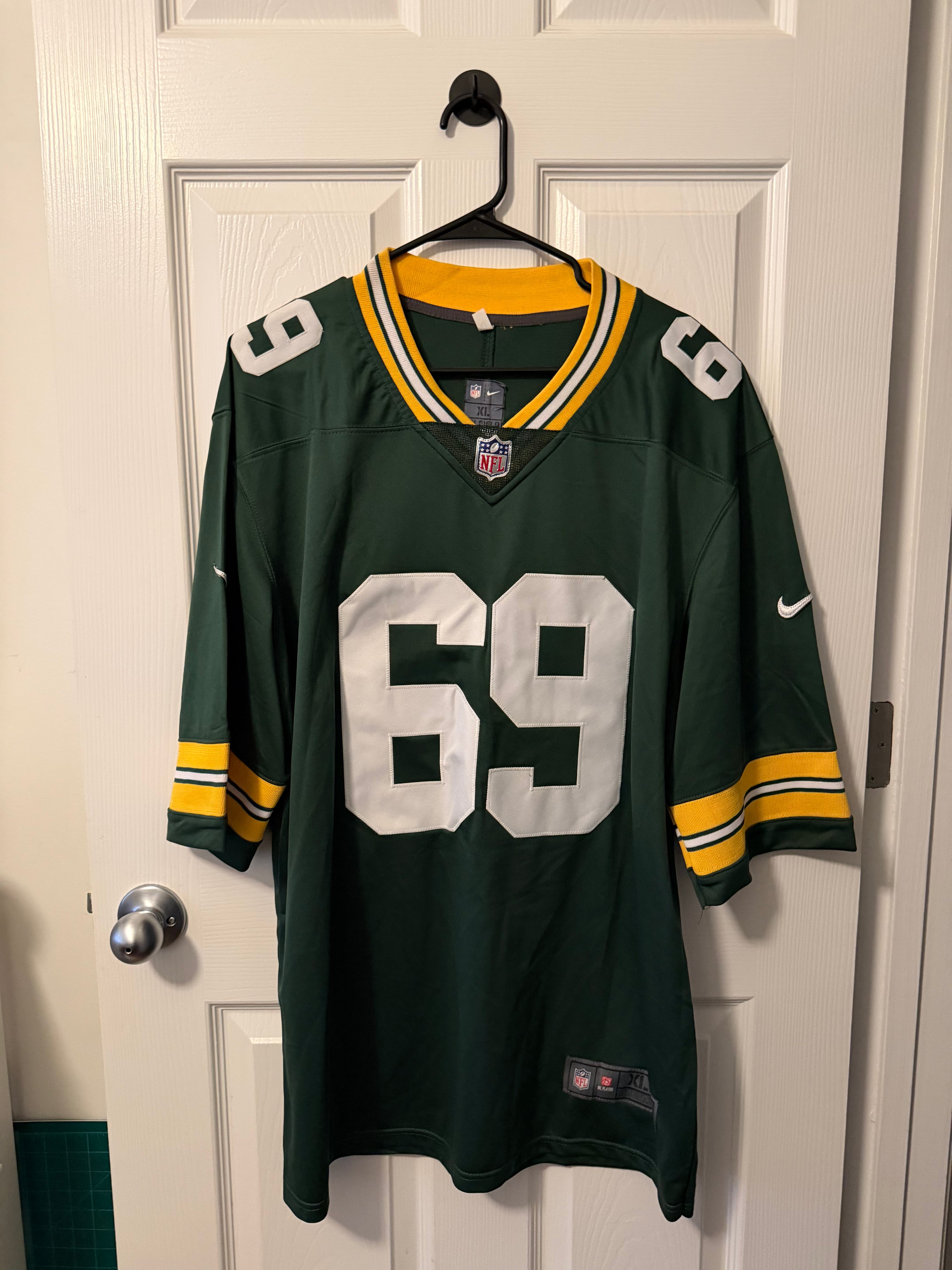 Vintage Green Bay Packers #69 David Bakhtiari (Stitched/Adult XL) Jersey