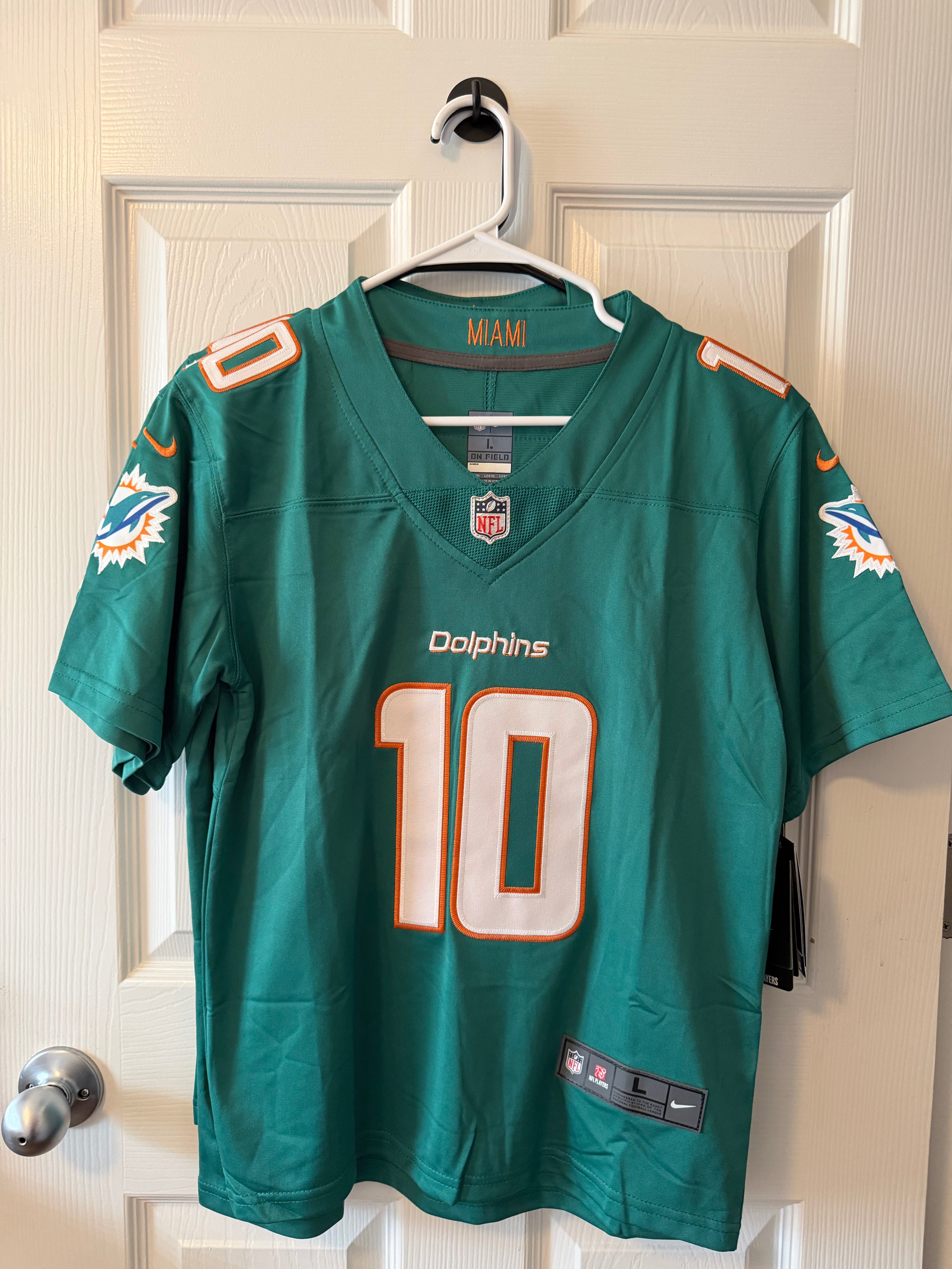 Miami Dolphins #10 Tyreke Hill (Stitched/Youth) Jersey