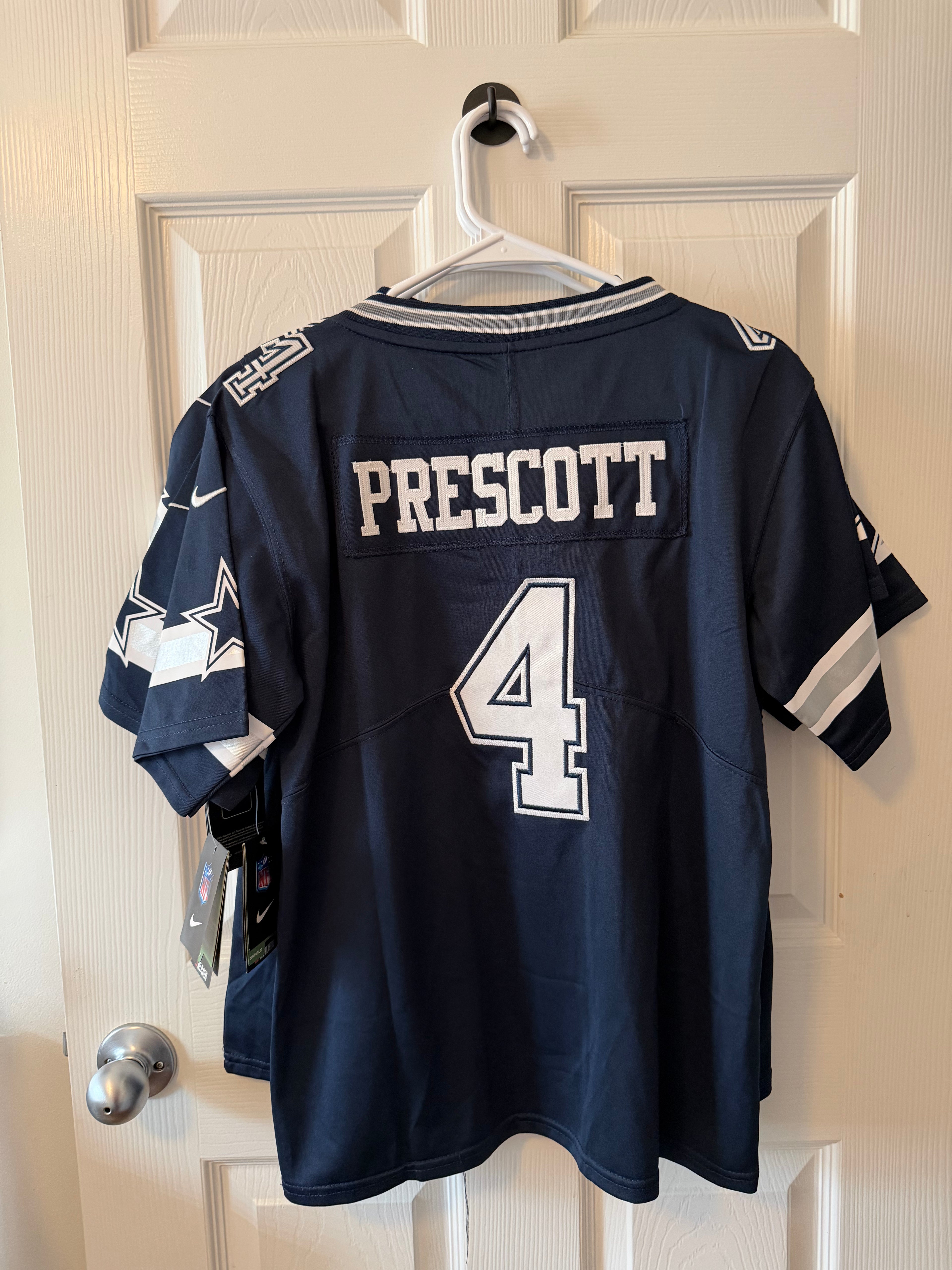 Dallas Cowboys #4 Dak Prescott (Stitched/Youth) Jersey