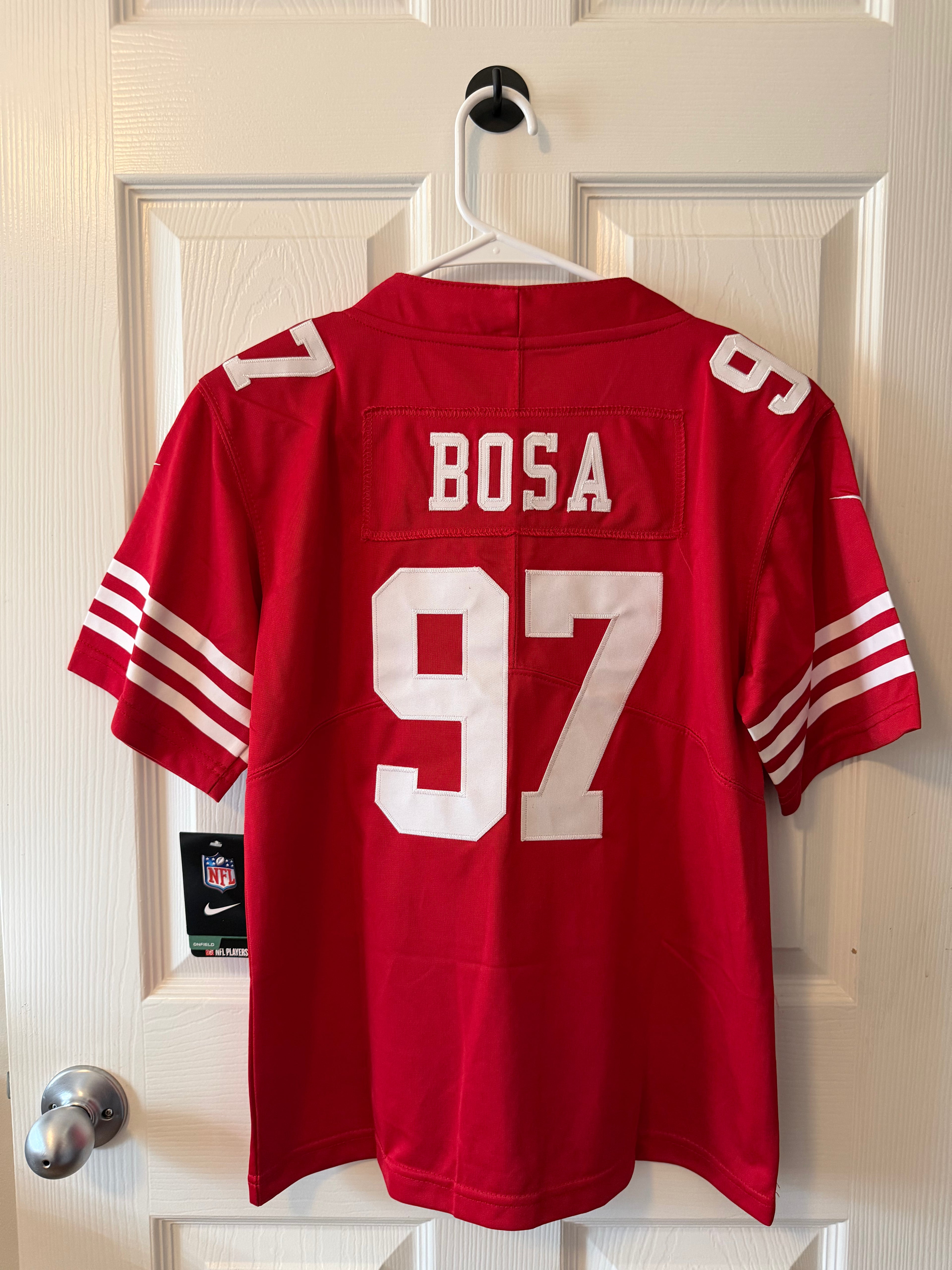 San Francisco 49ers #97 Joey Bosa (Stitched/Large Youth) Jersey