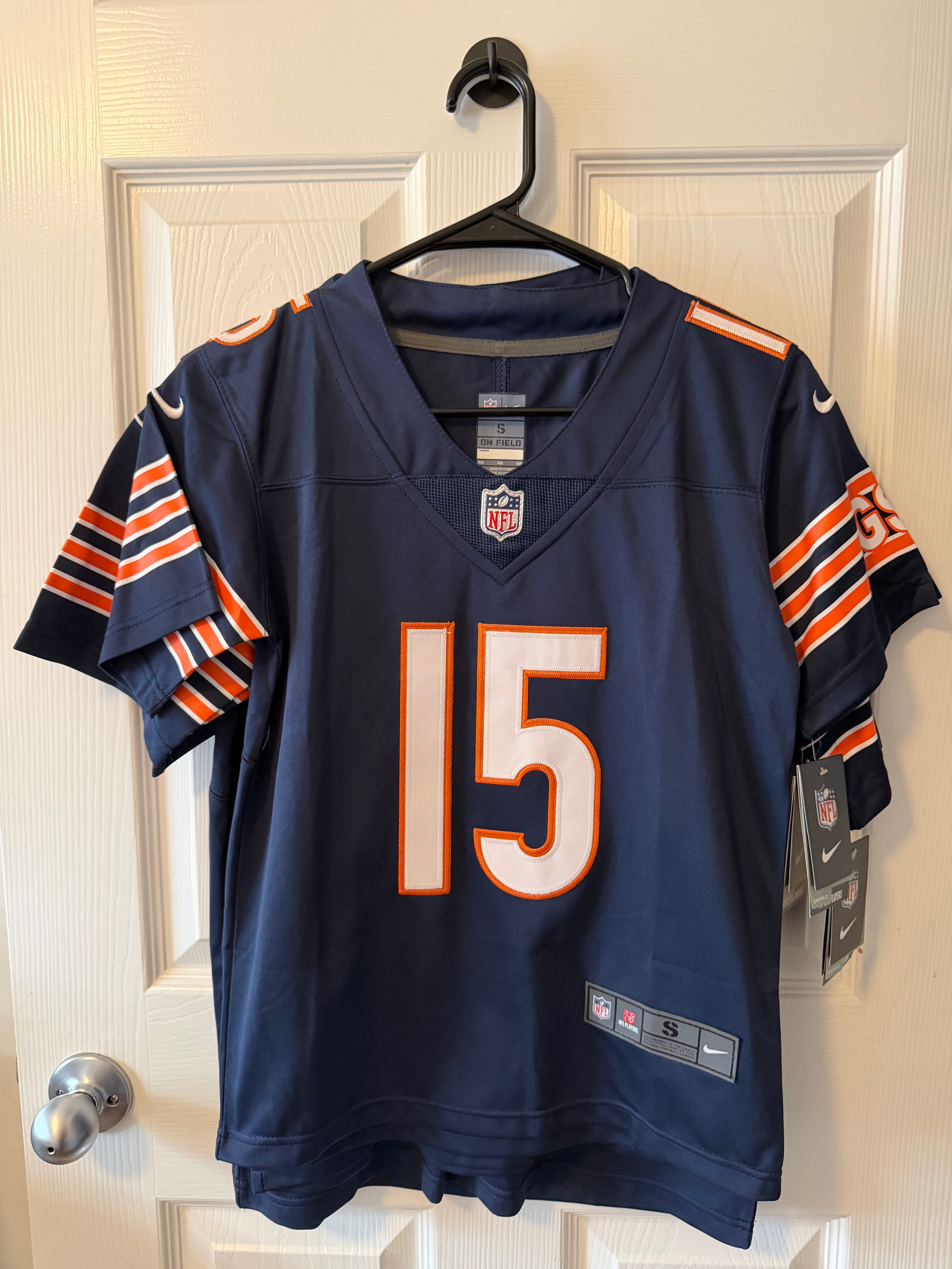 Chicago Bears #15 Rome Odunze (Stitched/Youth) Jersey