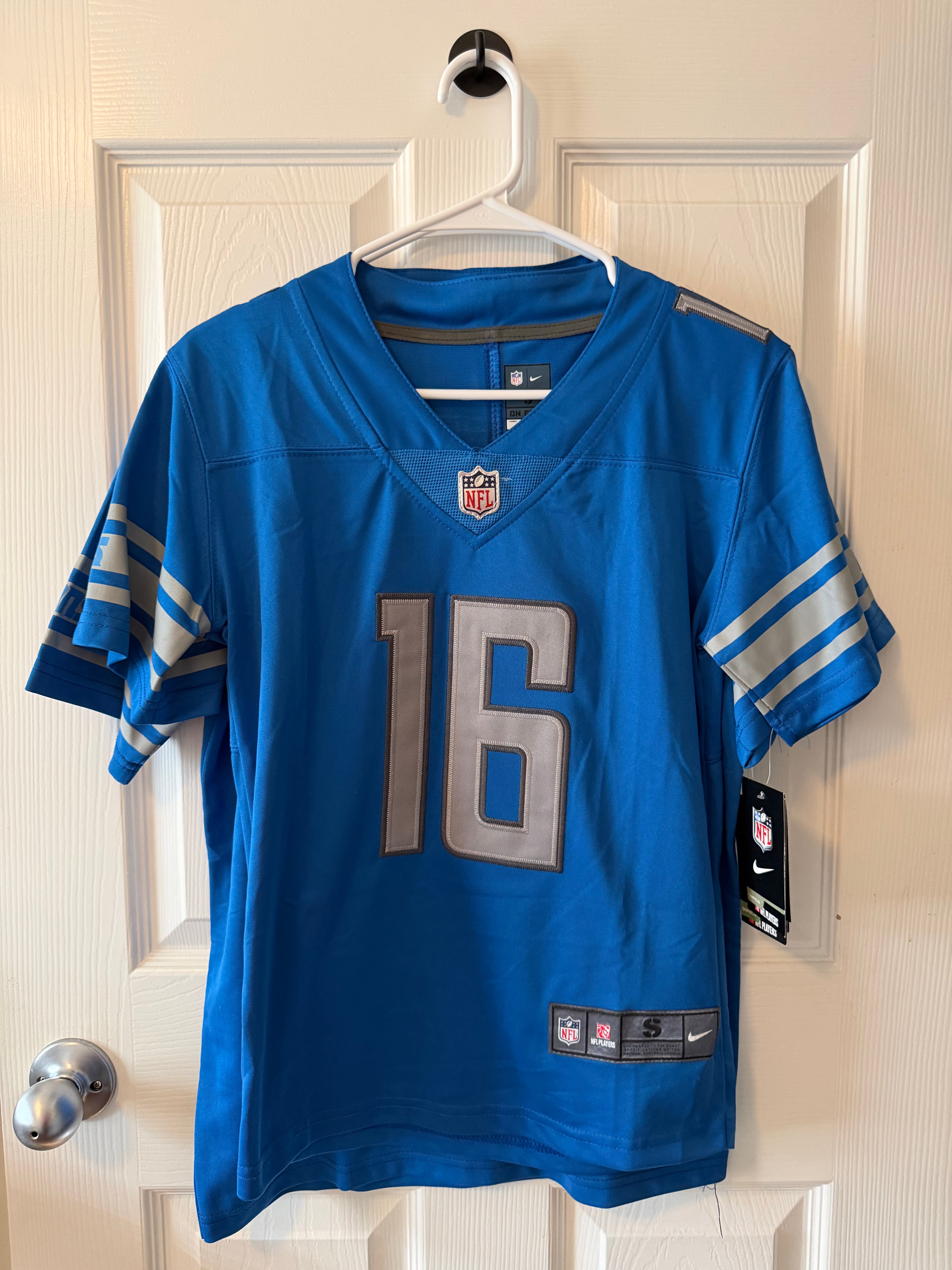 Detroit Lions #16 Jared Goff (Stitched/Youth) Jersey