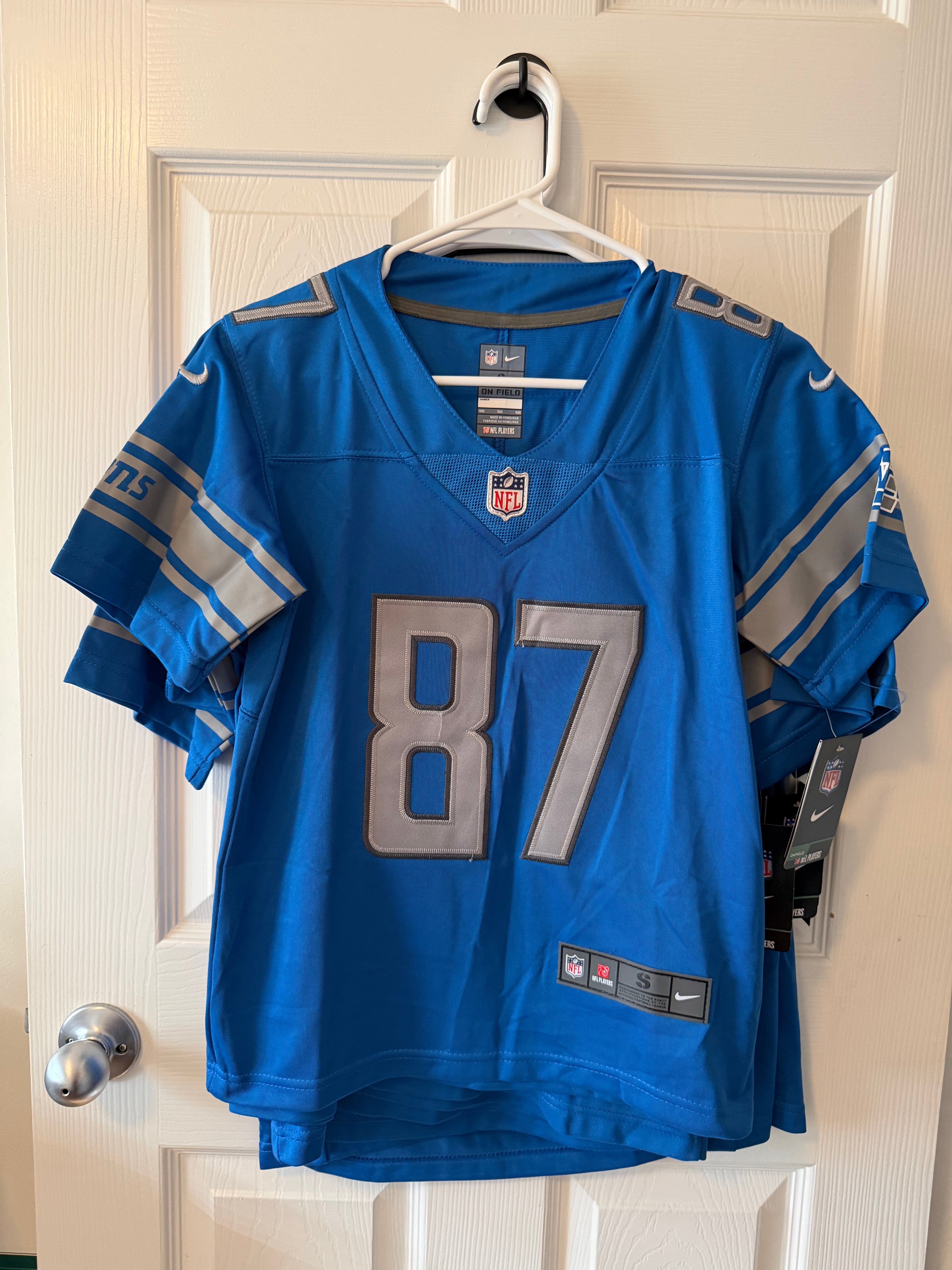 Detroit Lions #87 Sam LaPorta (Stitched/Youth) Jersey