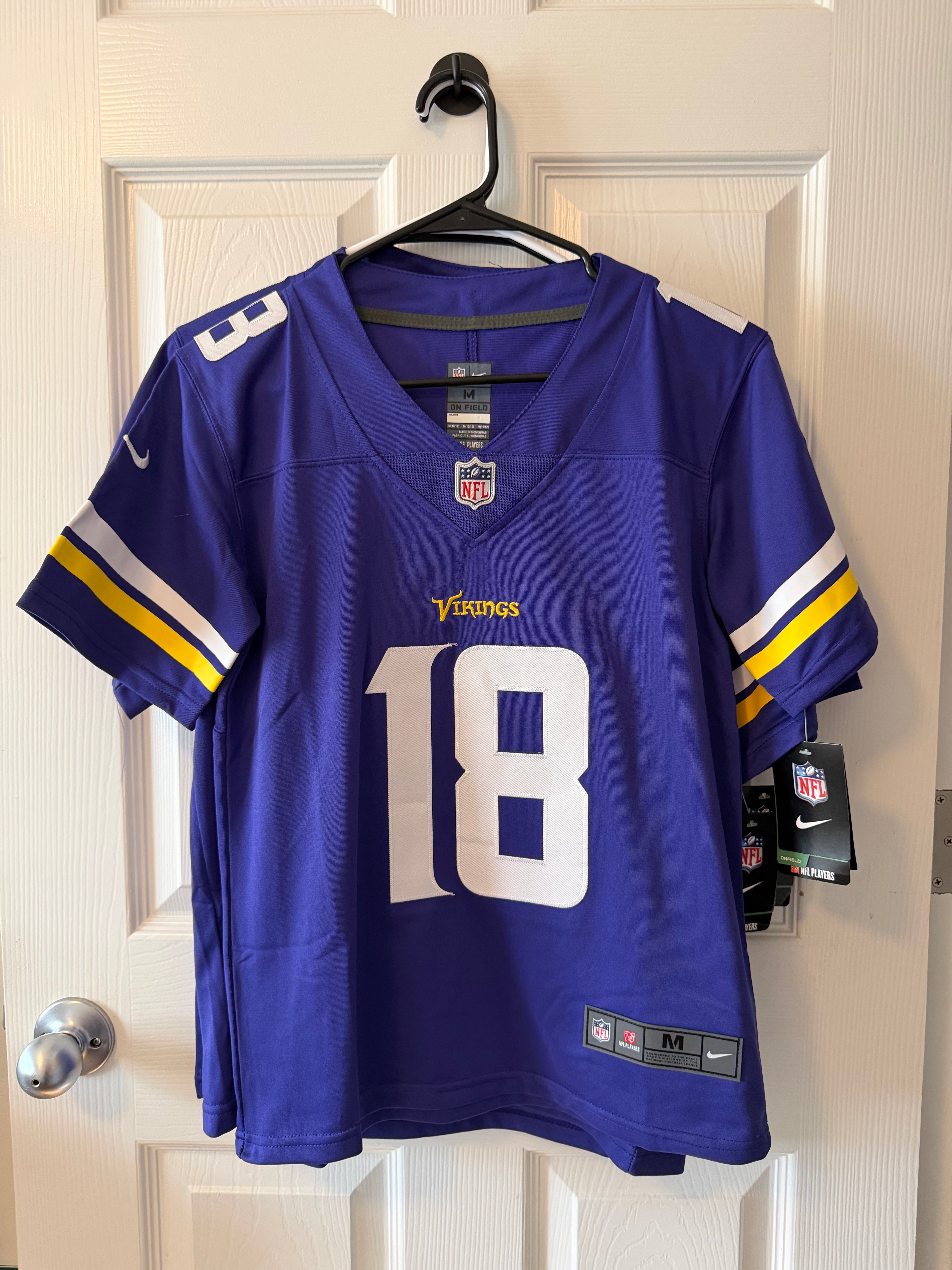 Vintage Minnesota Vikings #18 Justin Jefferson (Stitched/Youth) Jersey