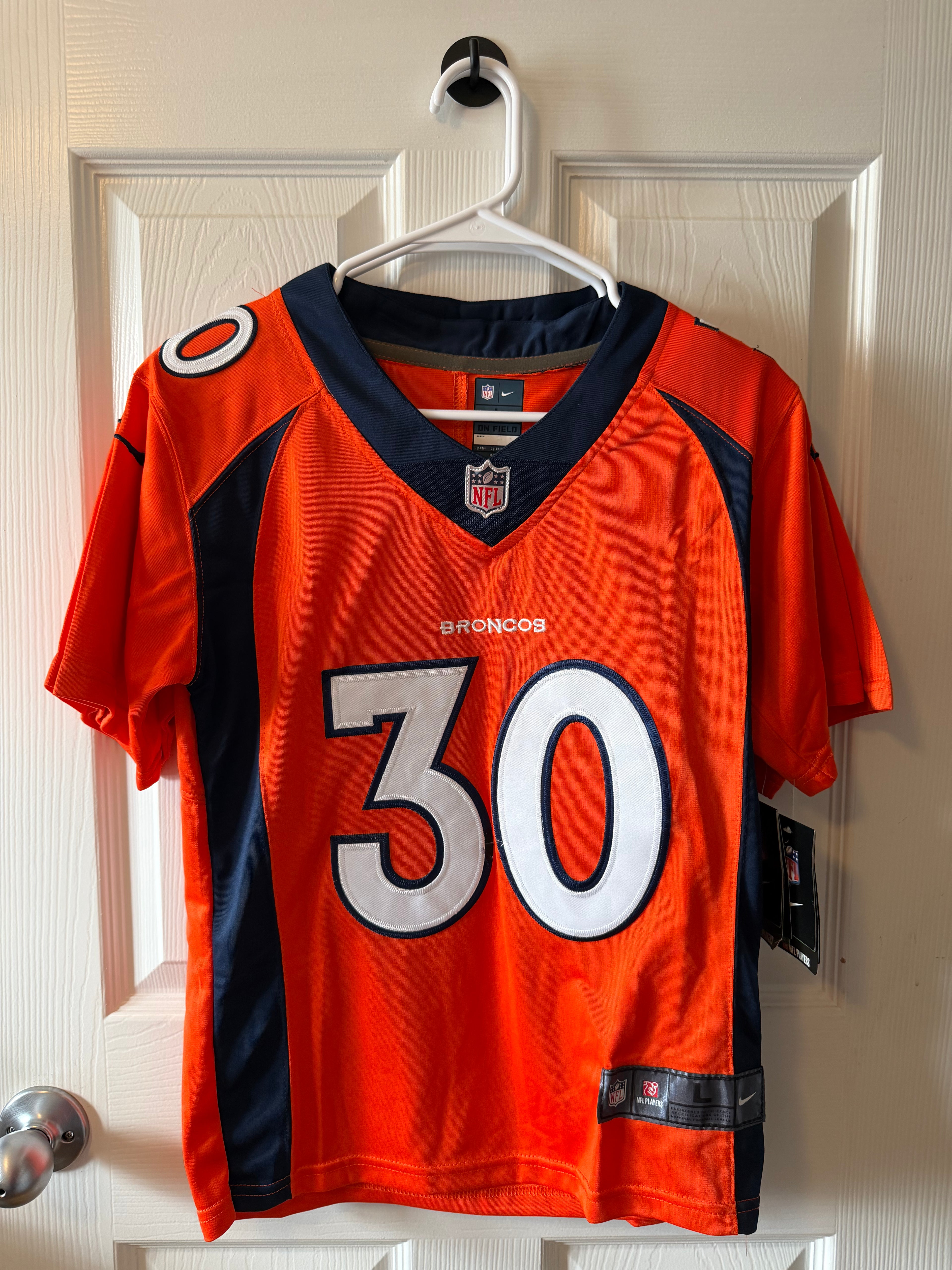 Vintage Denver Broncos #30 Terrell Davis (Stitched/Youth) Jersey