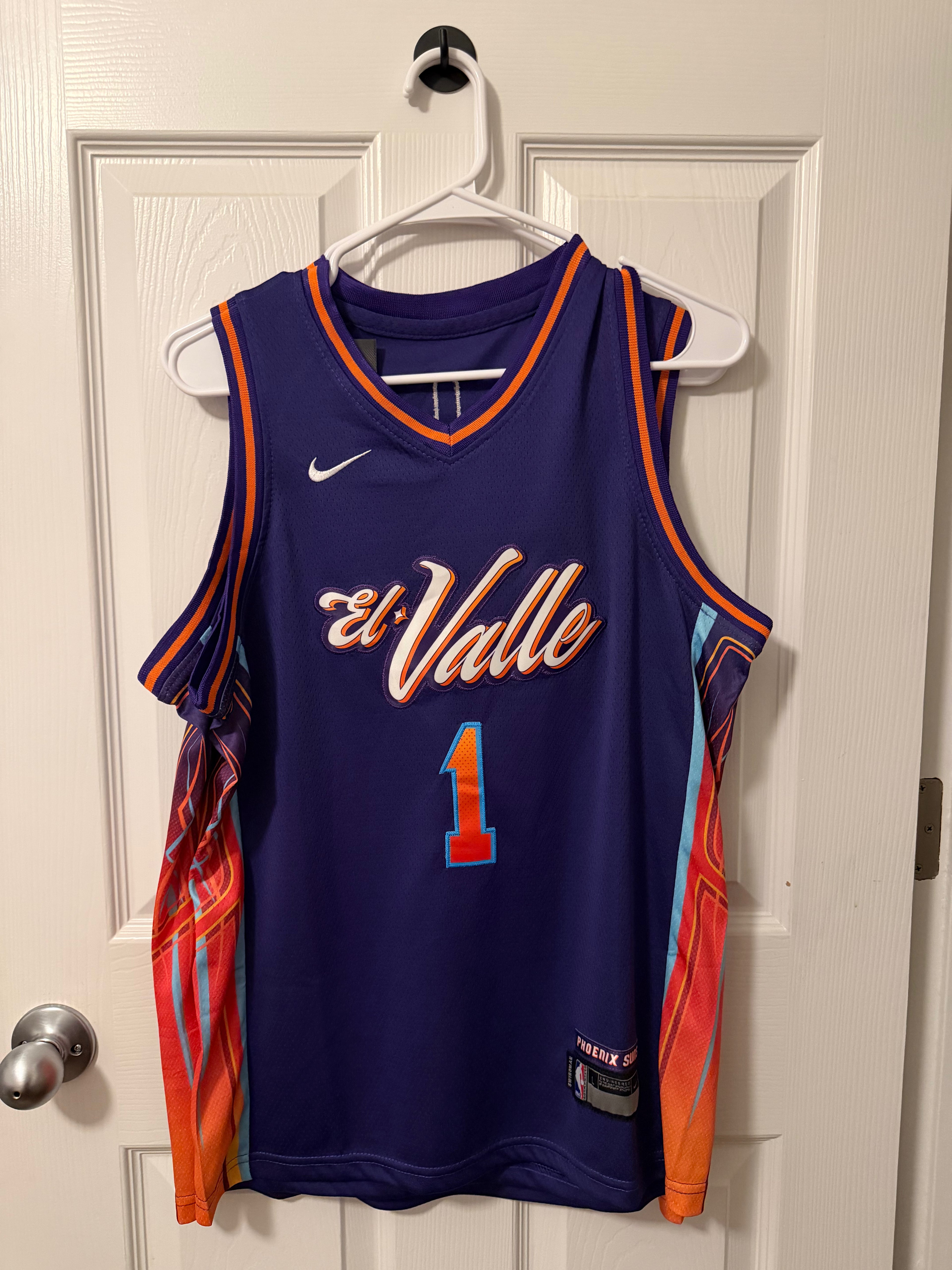 Phoenix Suns #1 Devin Booker (Stitched/Youth) Jersey