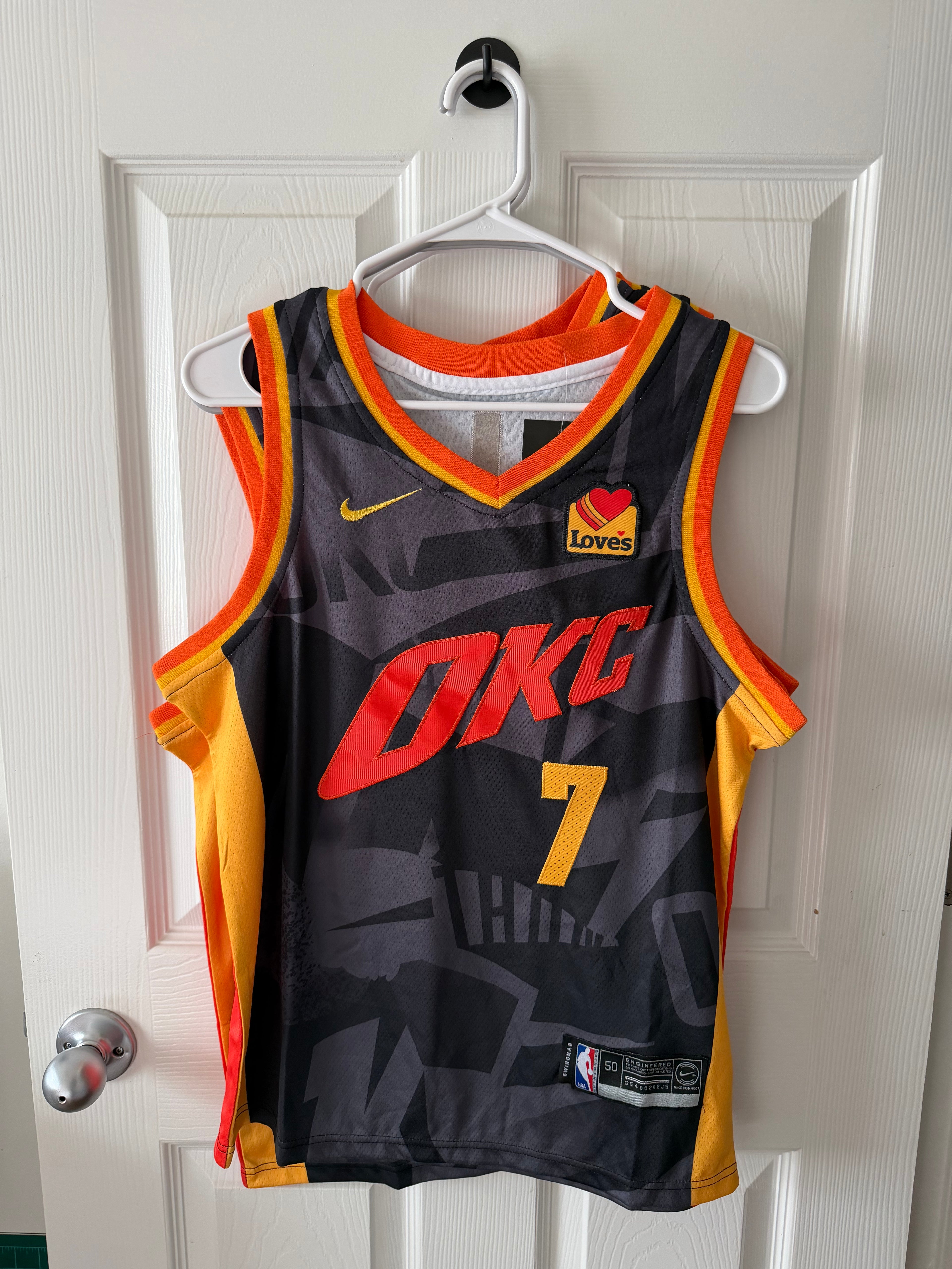 Oklahoma City Thunder #7 Chet Holmgren (Stitched/Youth) Jersey