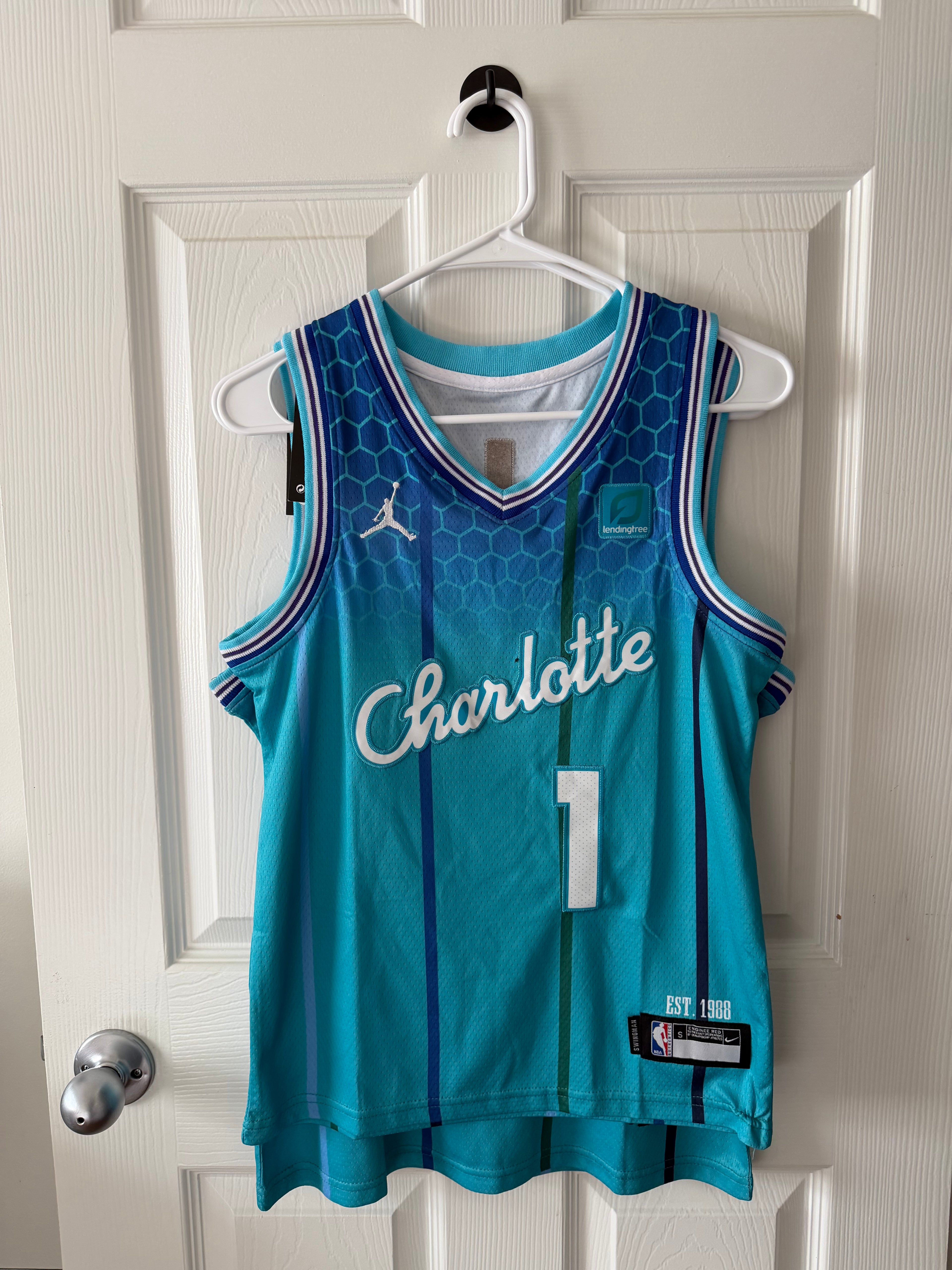 Charlotte Hornets #1 Lamelo Ball (Stitched/Youth) Jersey