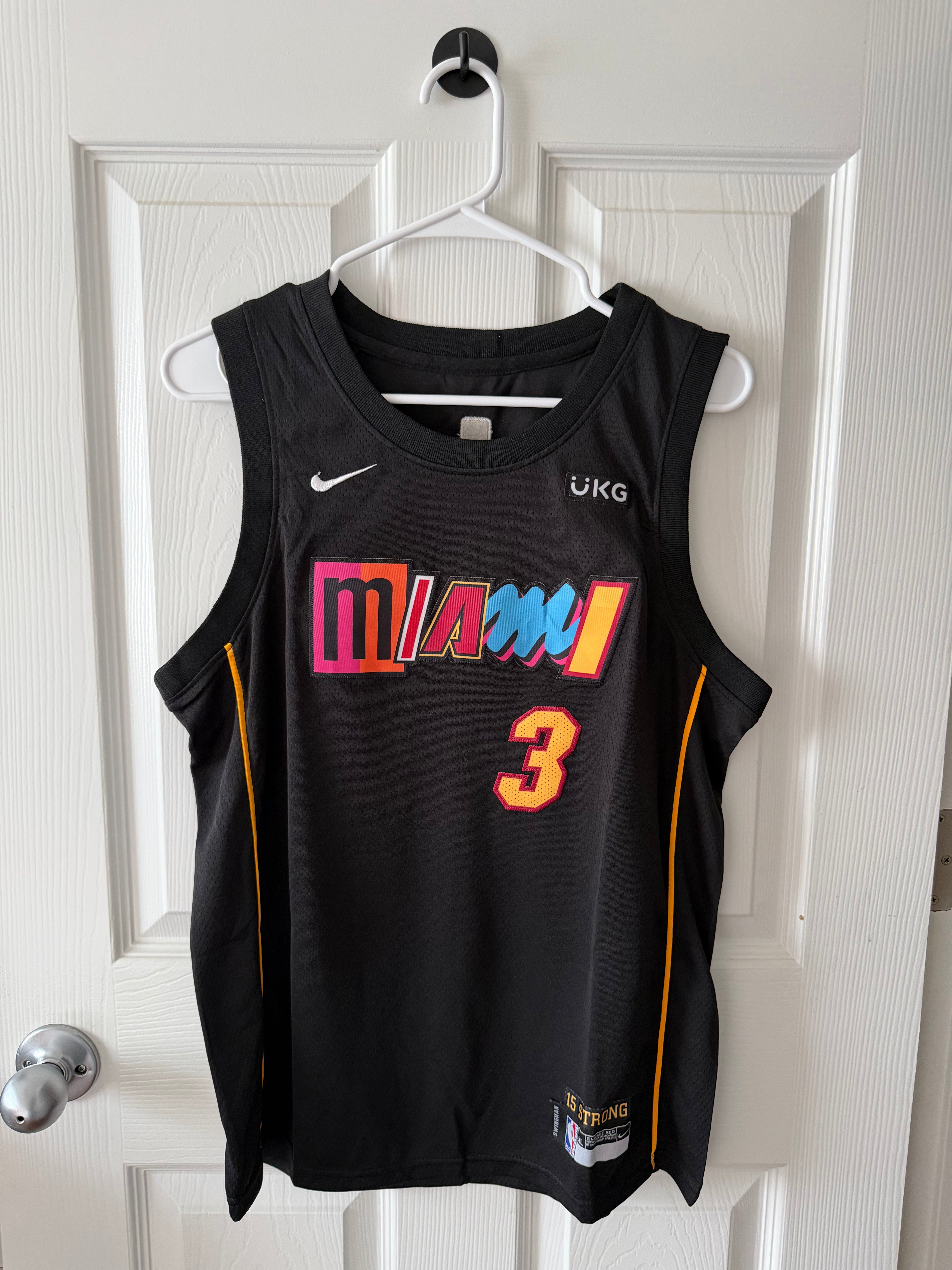Miami Heat #3 Dewayne Wade (Stitched/XL Youth) Jersey