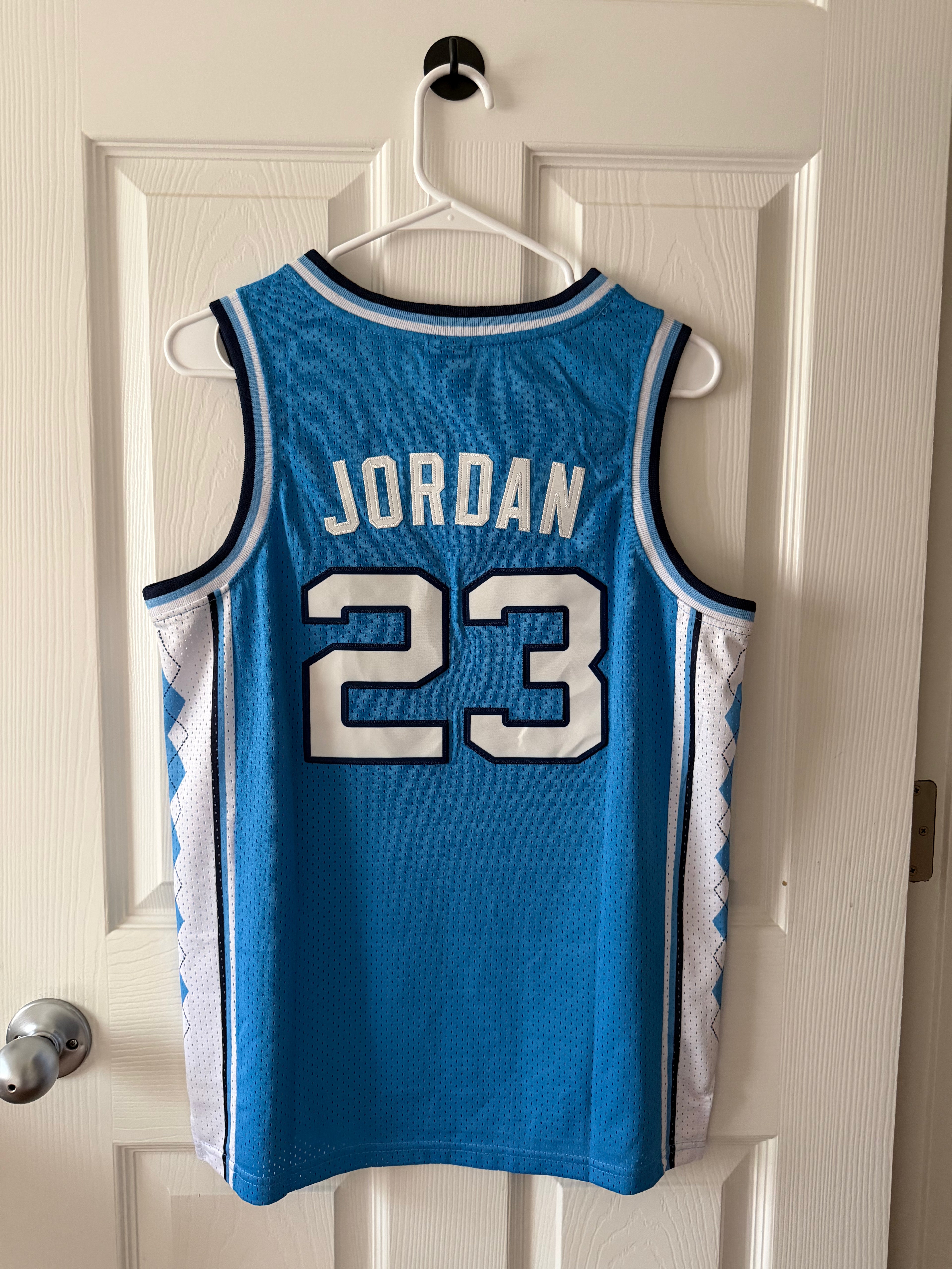 Vintage North Carolina #23 Michael Jordan (Stitched/Large Youth) Jersey