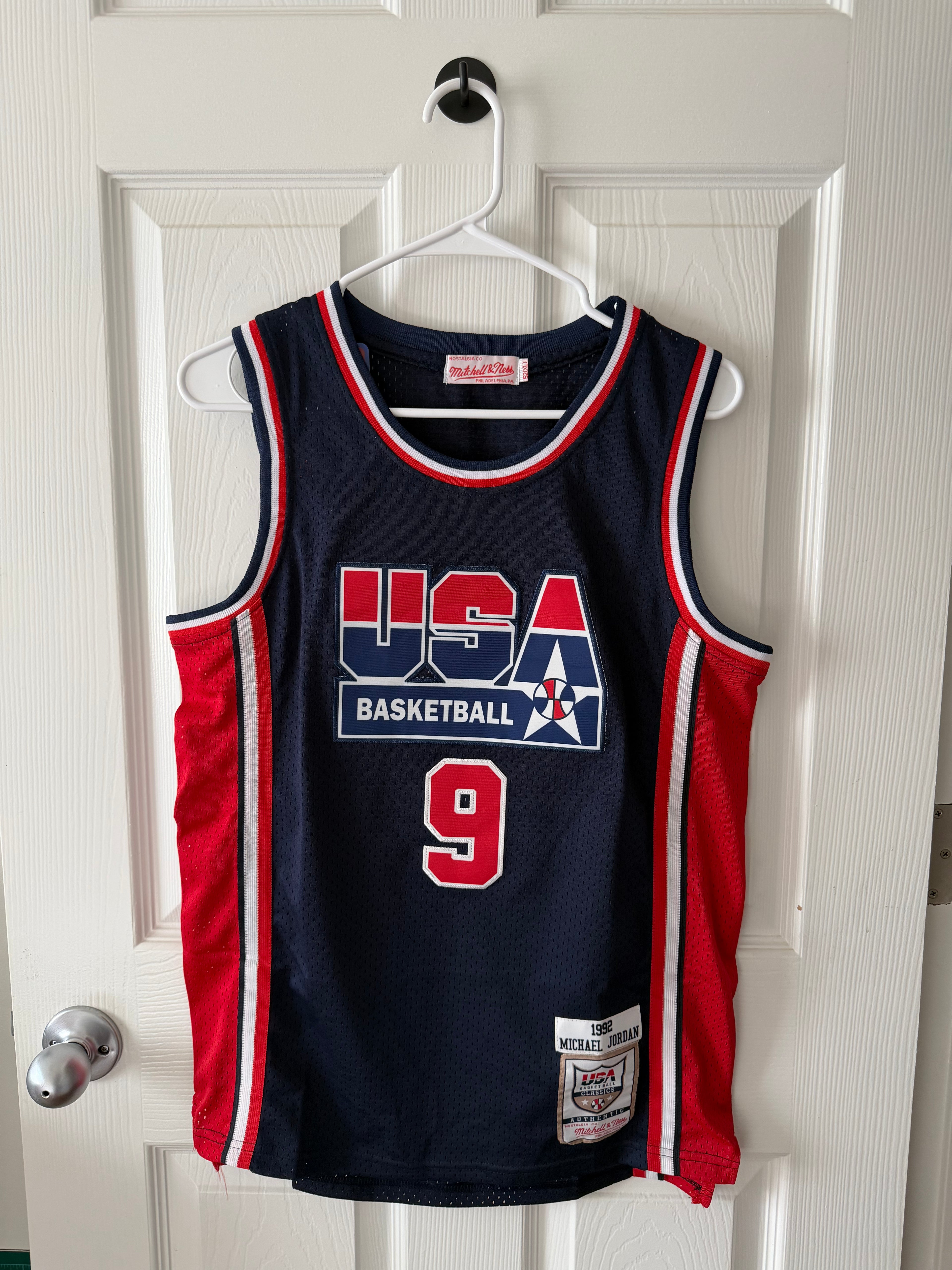 Vintage #9 Michael Jordan USA (Stitched/Large Youth) Jersey