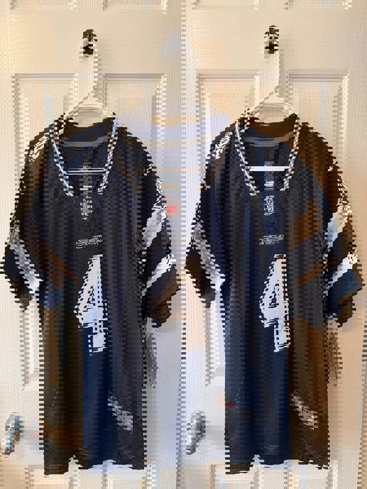 Dallas Cowboys #4 Dak Prescott (Stitched/Youth) Jersey