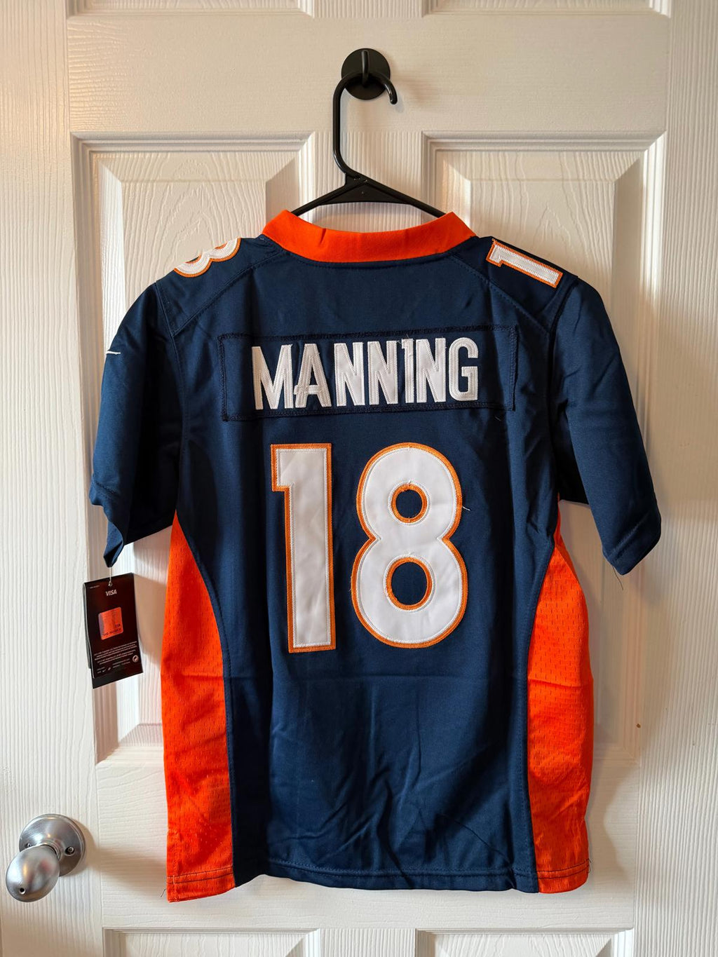 Vintage Denver Broncos #18 Peyton Manning (Stitched/Small Youth) Jersey
