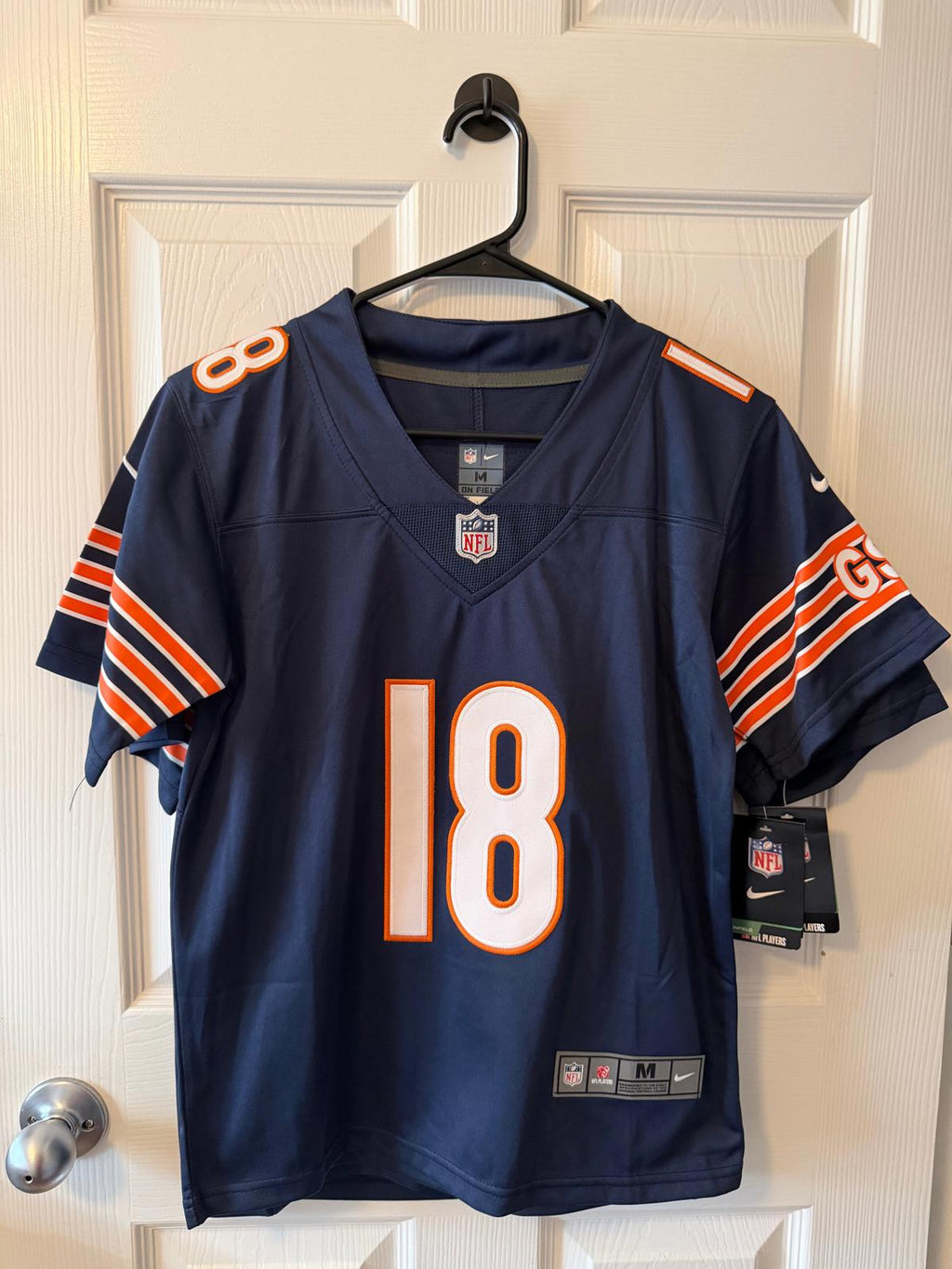 Chicago Bears #18 Caleb Williams (Stitched/Youth) Jersey